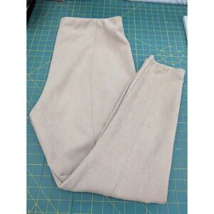 New Directions Size XL Faux Suede Soft Pull UP Beigh Pants Women's